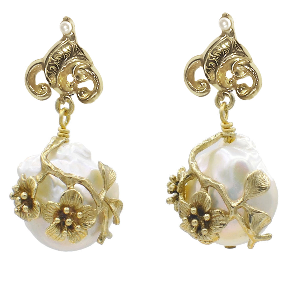 BOUCLE D'OREILLE PERLE BAROQUE - MY LITTLE VENDOME