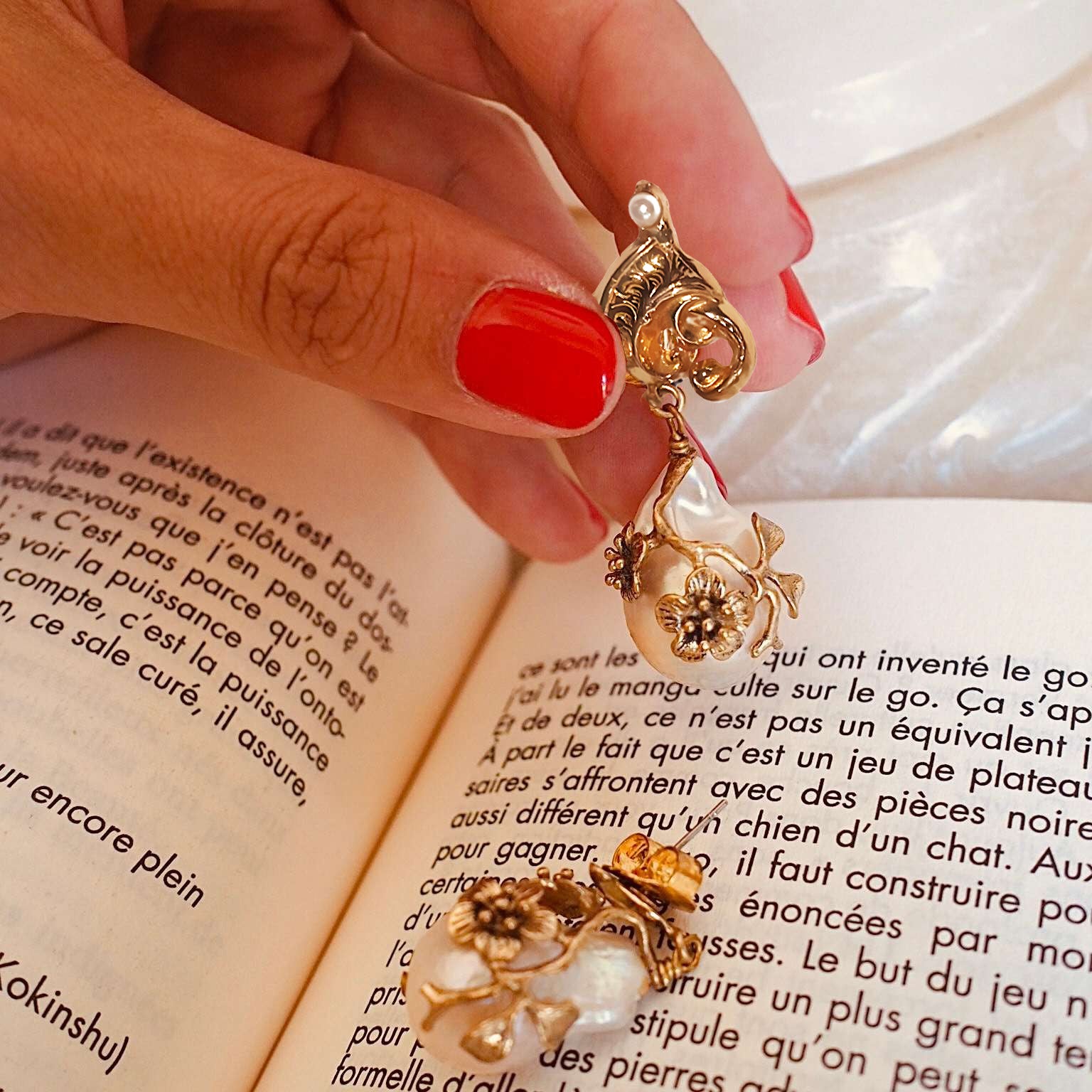 BOUCLE D'OREILLE PERLE BAROQUE - MY LITTLE VENDOME