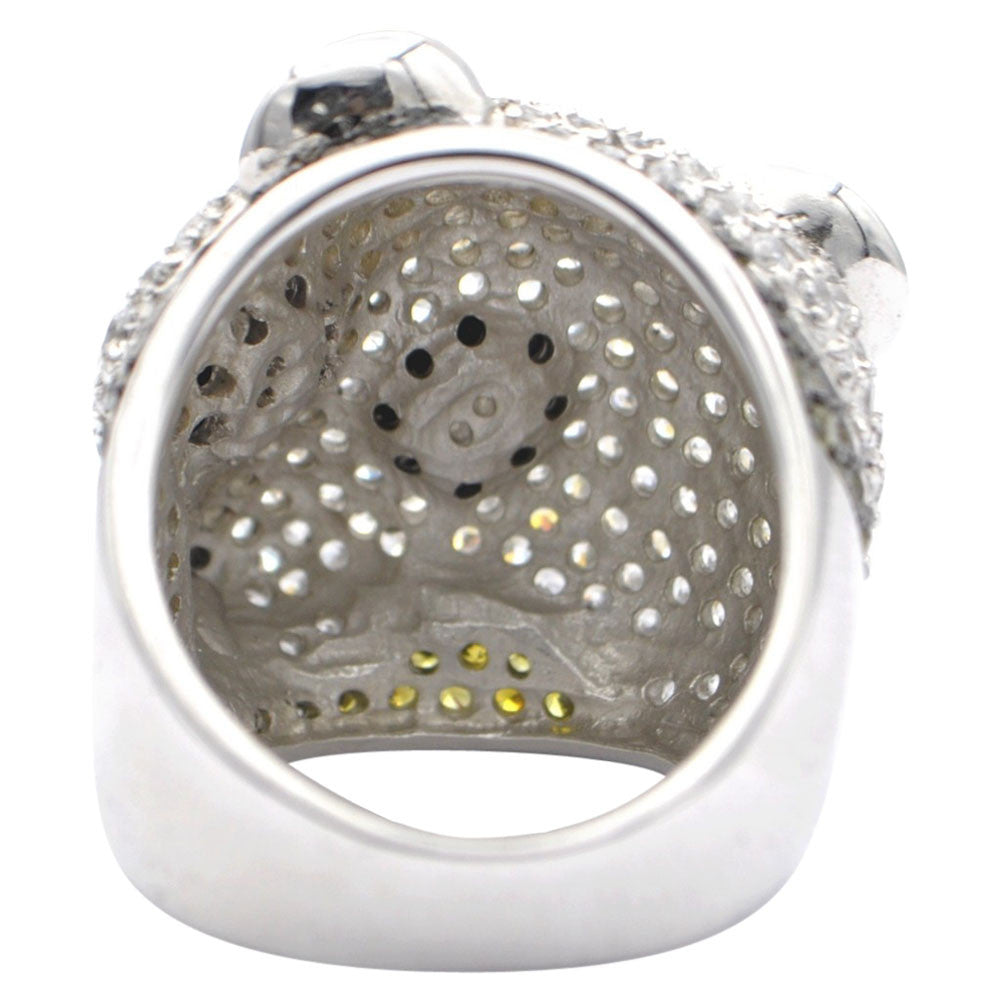 BAGUE PANDA PAVAGE ARGENT 925 - MY LITTLE VENDOME