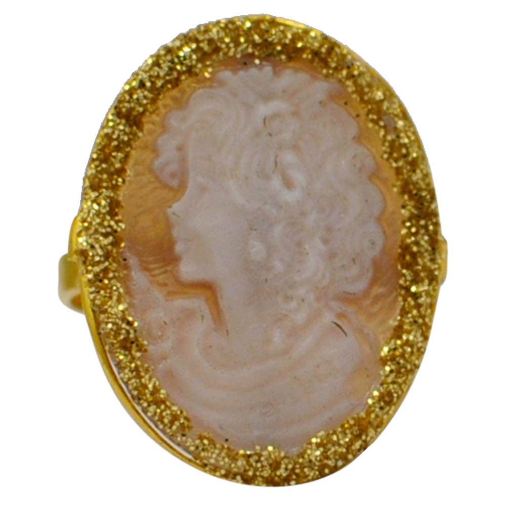 BAGUE CAMÉE ANCIEN EN OR 14 CARATS & ARGENT 925 | BIJOUX CAMEE - MY LITTLE VENDOME