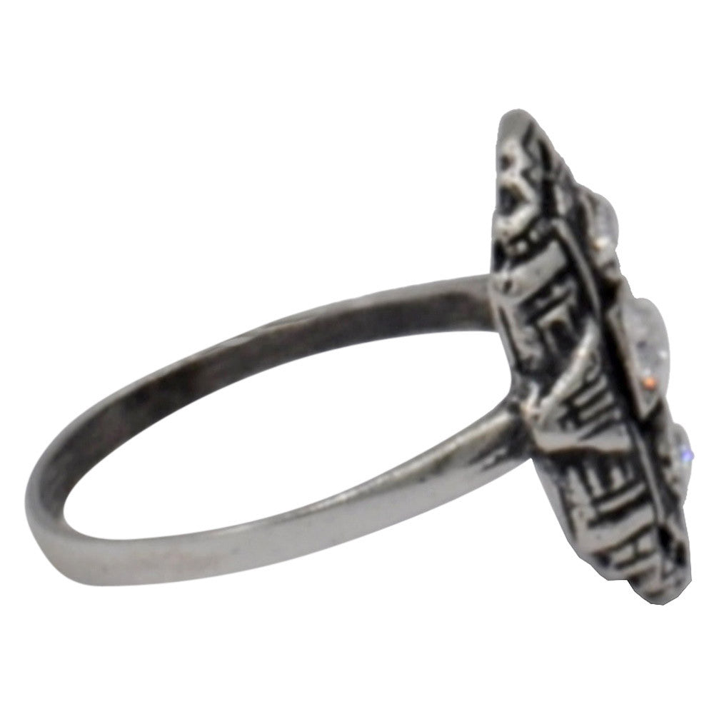 BAGUE ART DÉCO EN ARGENT 925 ET PIERRES SEMI PRÉCIEUSES - MY LITTLE VENDOME