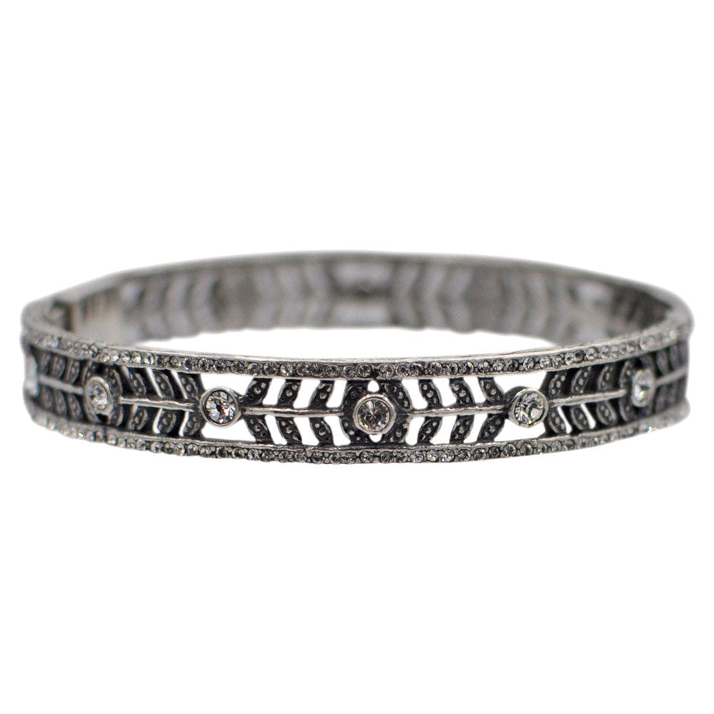 BRACELET JONC ARGENT ART DECO - MY LITTLE VENDOME