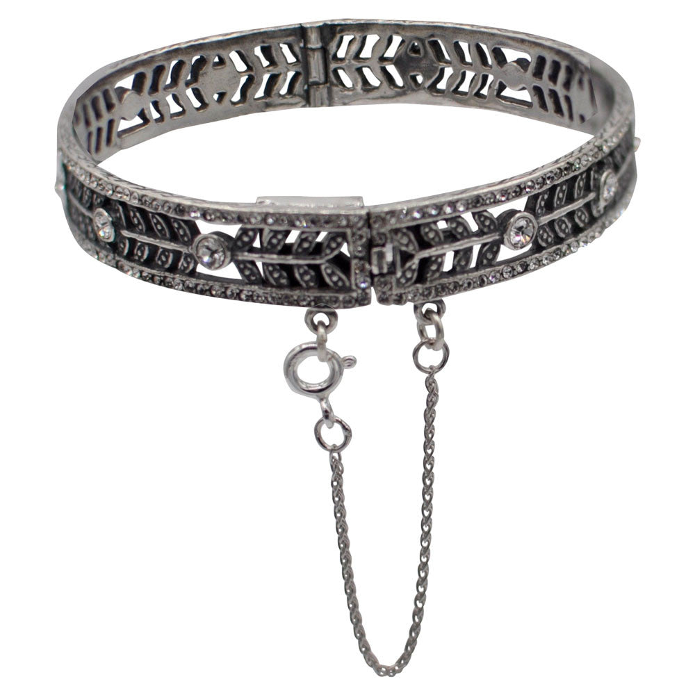 BRACELET JONC ARGENT ART DECO - MY LITTLE VENDOME