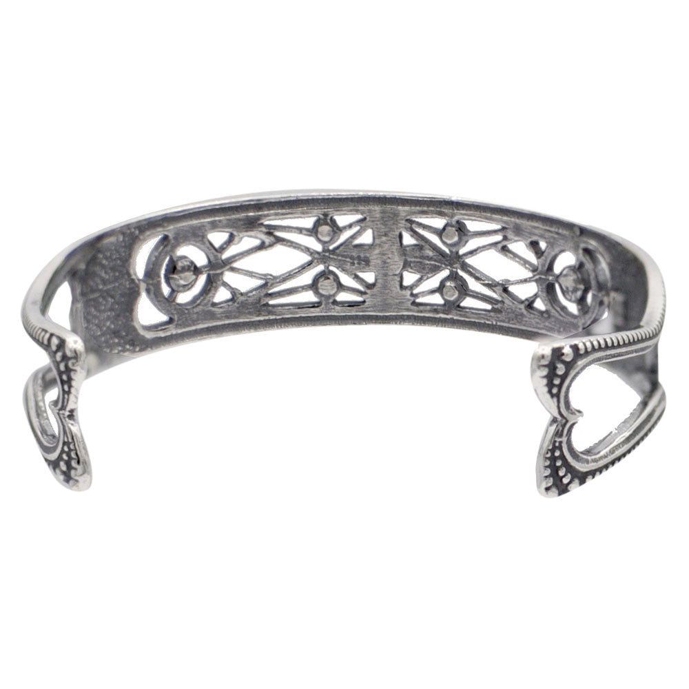 BRACELET JONC EN ARGENT ART DECO ET PIERRES SEMI PRÉCIEUSES - MY LITTLE VENDOME