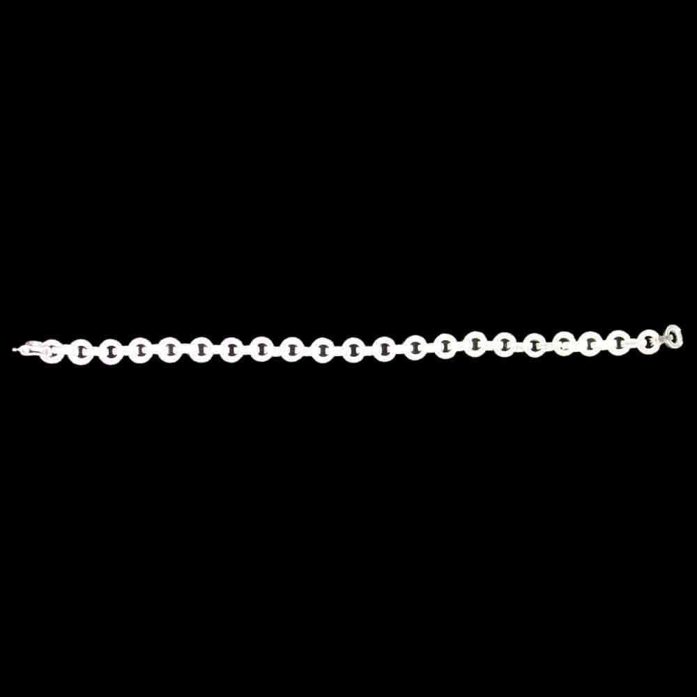 BRACELET CHAINE ART DÉCO EN ARGENT 925 ET PIERRES NATURELLES SEMI PRÉCIEUSES - MY LITTLE VENDOME
