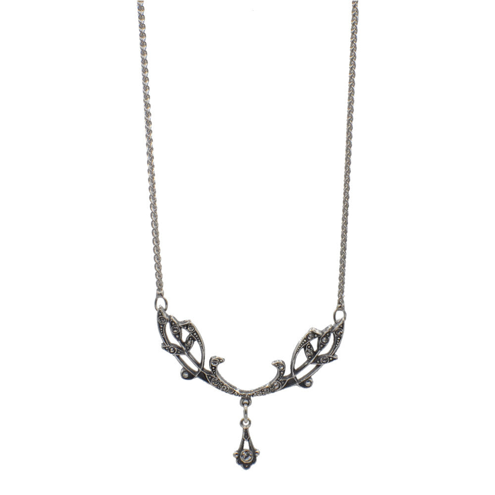 COLLIER ART DÉCO EN ARGENT 925 ET PIERRES SEMI PRÉCIEUSES - MY LITTLE VENDOME