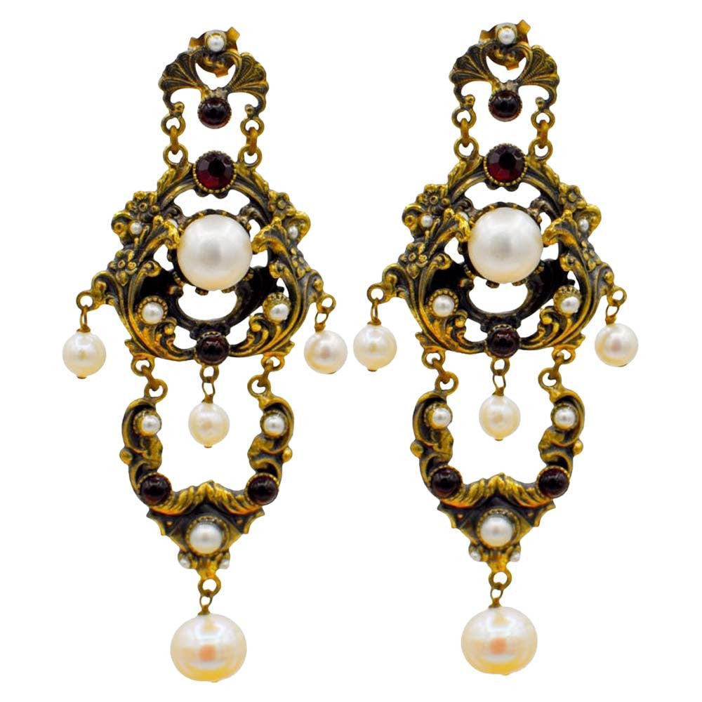 BOUCLES D'OREILLES ORIGINALES EN PERLE DE CULTURE - MY LITTLE VENDOME