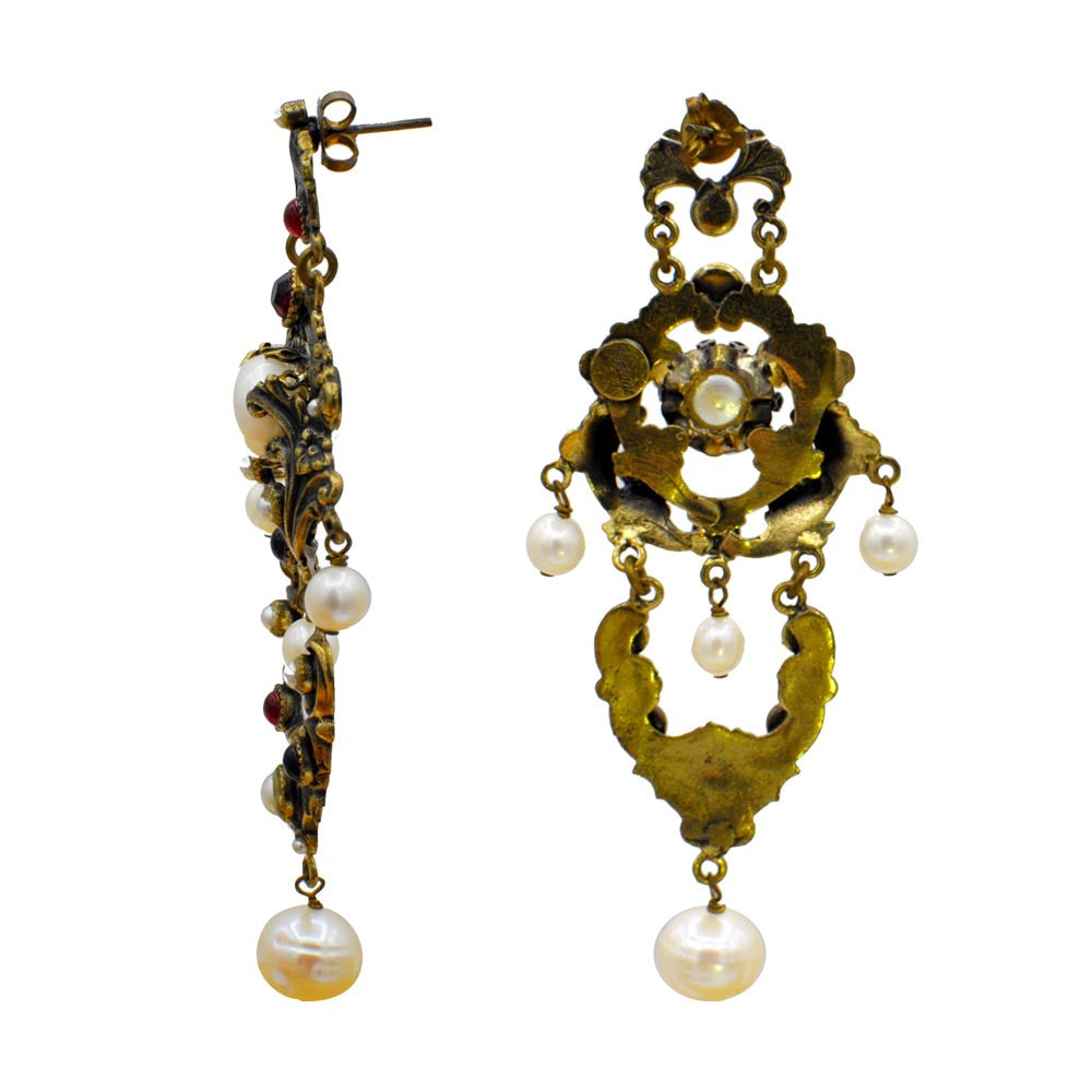 BOUCLES D'OREILLES ORIGINALES EN PERLE DE CULTURE - MY LITTLE VENDOME