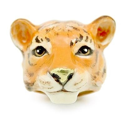 BAGUE TIGRE BAGUE ANIMAL ÉMAILLÉE A LA MAIN BAGUE ANIMAL - MY LITTLE VENDOME