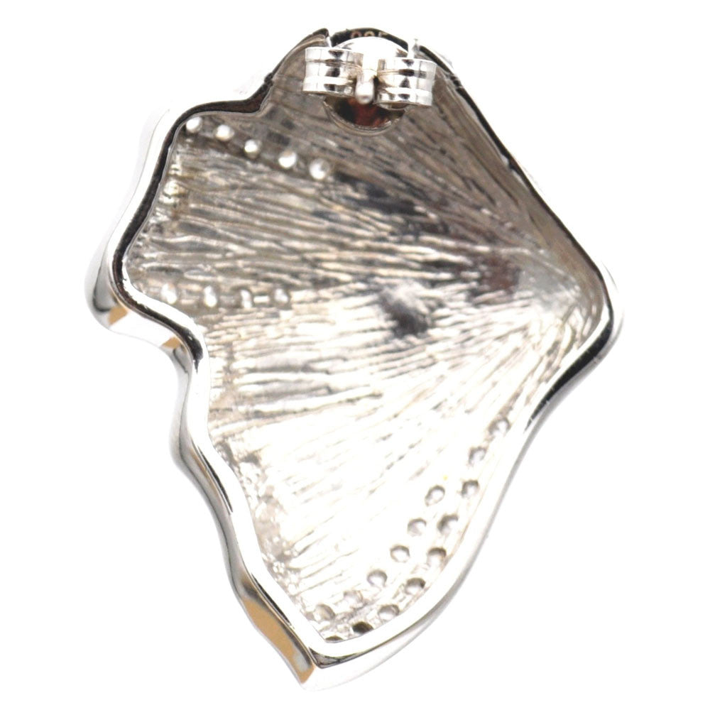 BOUCLE D'OREILLE LÉOPARD ÉMAILLÉ & CRISTAL DE ROCHE NATUREL - ARGENT 925 - MY LITTLE VENDOME