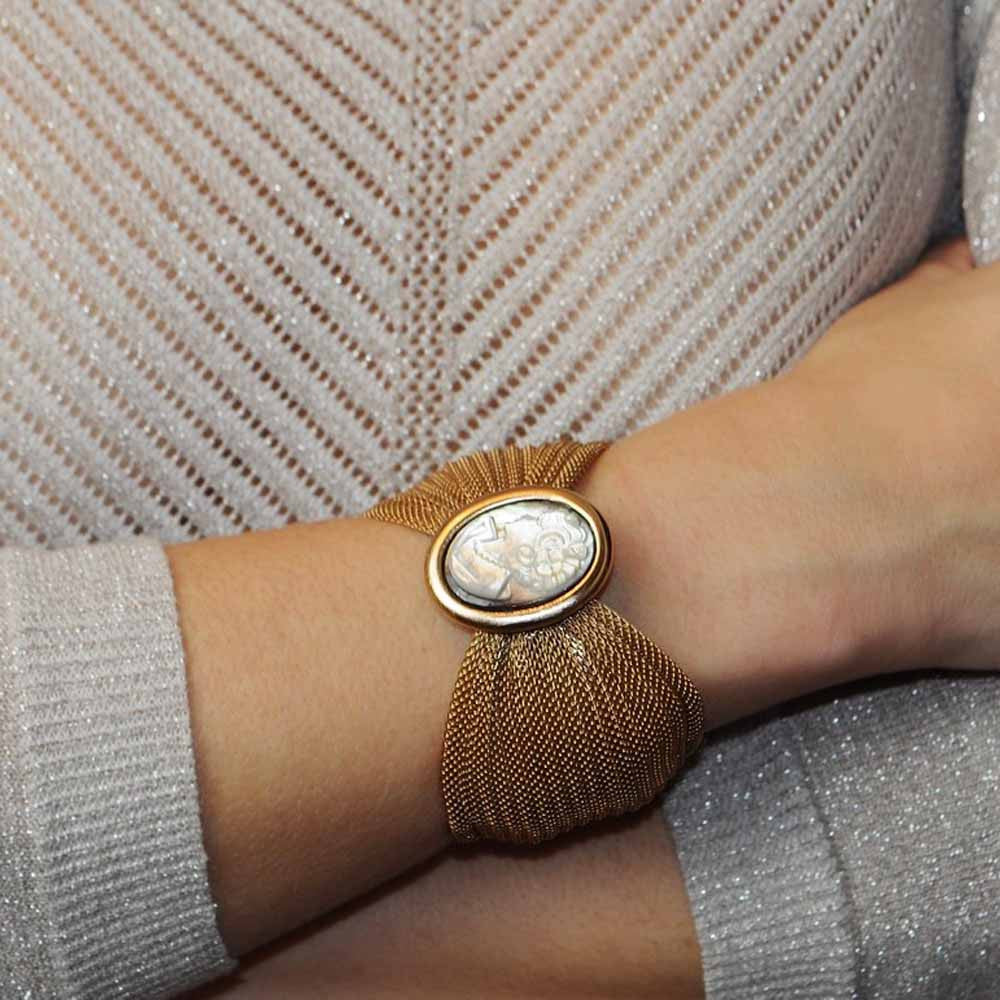 CAMEE BRACELET MANCHETTE OR VENITIEN | BIJOUX CAMEE - MY LITTLE VENDOME