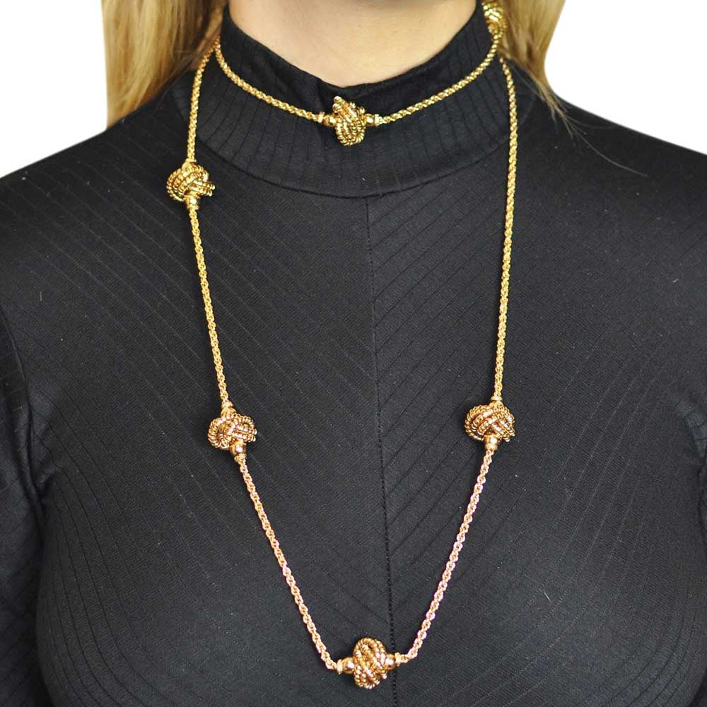 SAUTOIR DORE COLLIER OR VENITIEN 14 CARATS SAUTOIR OR SAUTOIR BOHEME CHIC COLLIER BOHO COLLIER ART DECOCOLLIER FEMME - MY LITTLE VENDOME