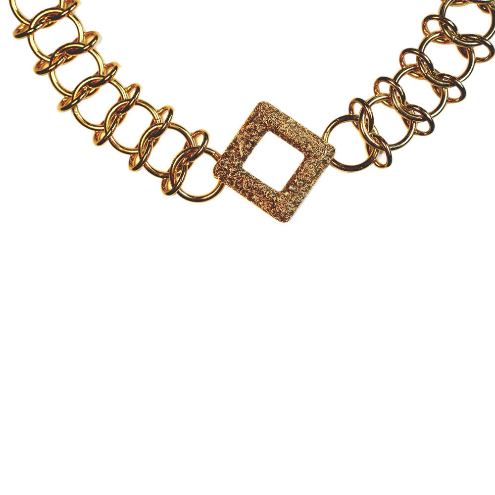COLLIER RAS DE COU DORE COLLIER OR VENITIEN 14 CARATS  COLLIER FEMME  COLLIER BOHO COLLIER ART DECO - MY LITTLE VENDOME