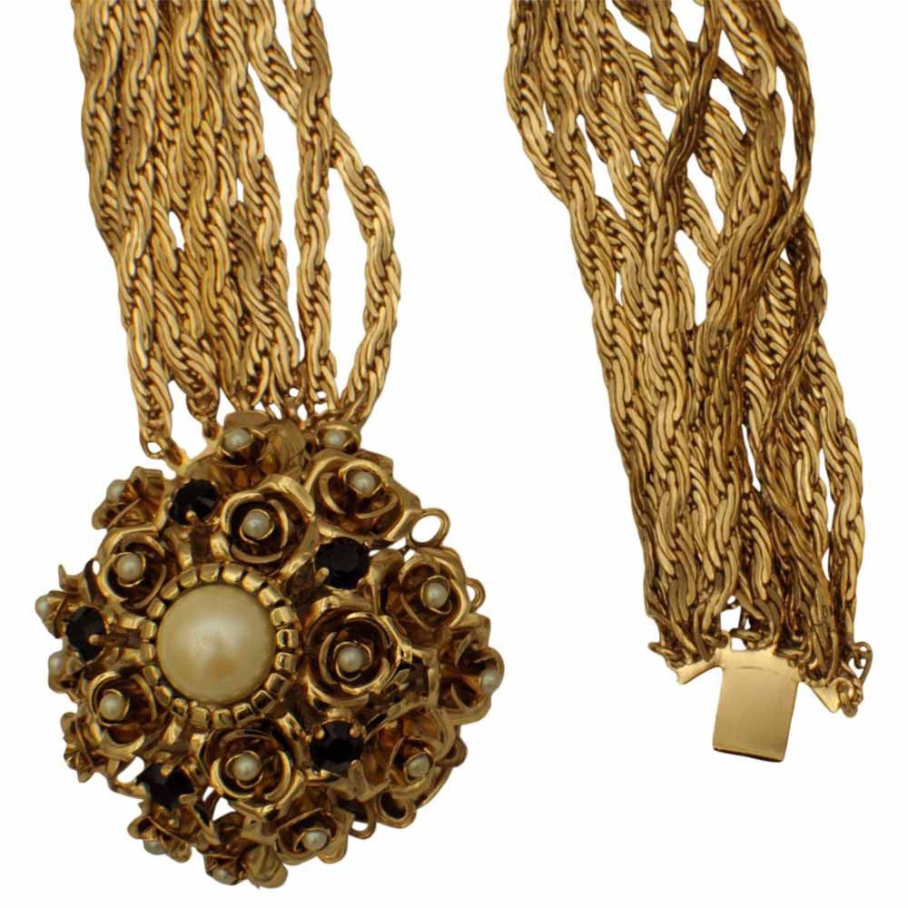 COLLIER PIERRE GRENAT COLLIER PIERRE SEMI PRECIEUSE FLEUR COLLIER PLASTRON COLLIER ART NOUVEAU COLLIER FEMME - MY LITTLE VENDOME