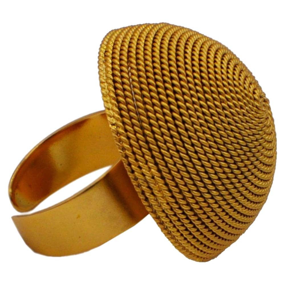 BAGUE FEMME BAGUE DOREE BAGUE OR ROSE VENITIEN 14 CARATS BAGUE BOHO BAGUE AJUSTABLE BAGUE BOULE - MY LITTLE VENDOME
