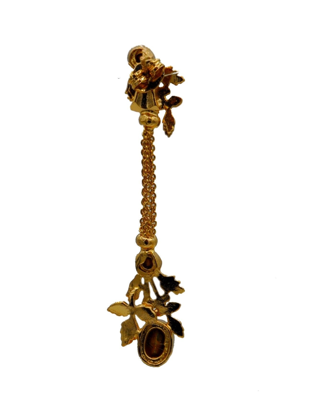 BOUCLES D'OREILLES POMPON, BOUCLE OREILLE ART DECO, BOUCLES D'OREILLES OR ROSE VENITIEN 14 CARATS, POMPOM - MY LITTLE VENDOME