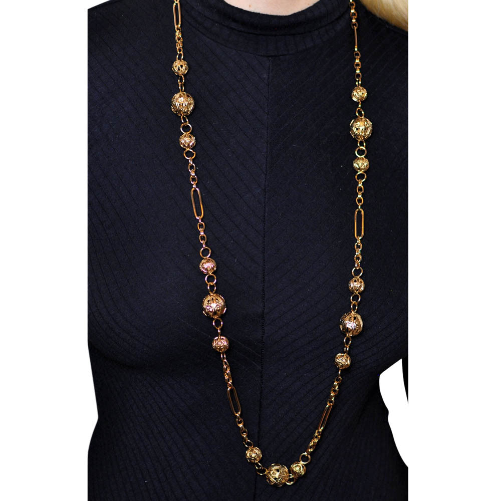 SAUTOIR DORE COLLIER OR VENITIEN 14 CARATS SAUTOIR OR SAUTOIR BOHEME CHIC COLLIER BOHO COLLIER ART DECO COLLIER FEMME - MY LITTLE VENDOME