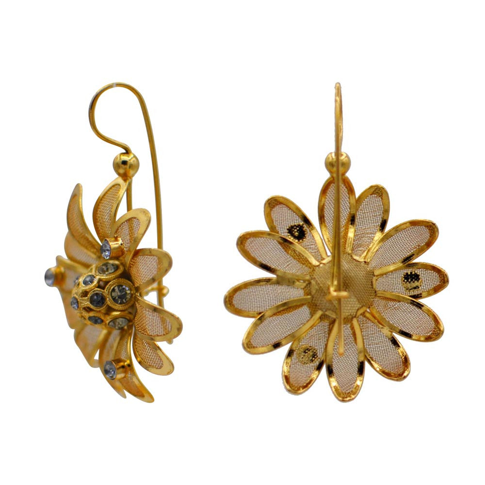 QUARTZ & FLEUR BOUCLES D'OREILLES OR ROSE VENITIEN 14 CARATS & PIERRE SEMI PRECIEUSE - MY LITTLE VENDOME