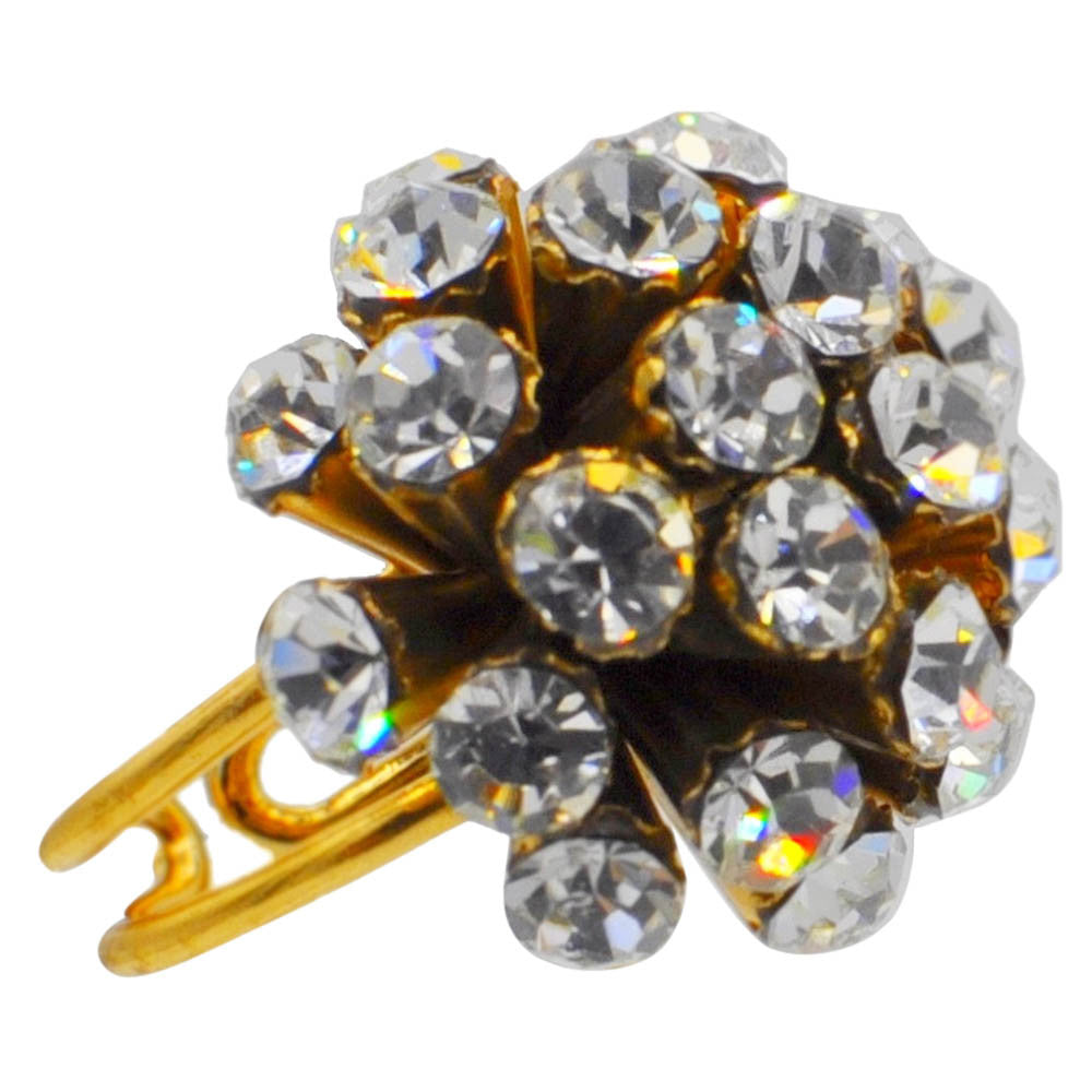 BAGUE DOREE & QUARTZ BAGUE PIERRE SEMI PRECIEUSE BAGUE FEMME BAGUE OR VENITIEN 14 CARATS BIJOU FLEUR BAGUE AJUSTABLE - MY LITTLE VENDOME