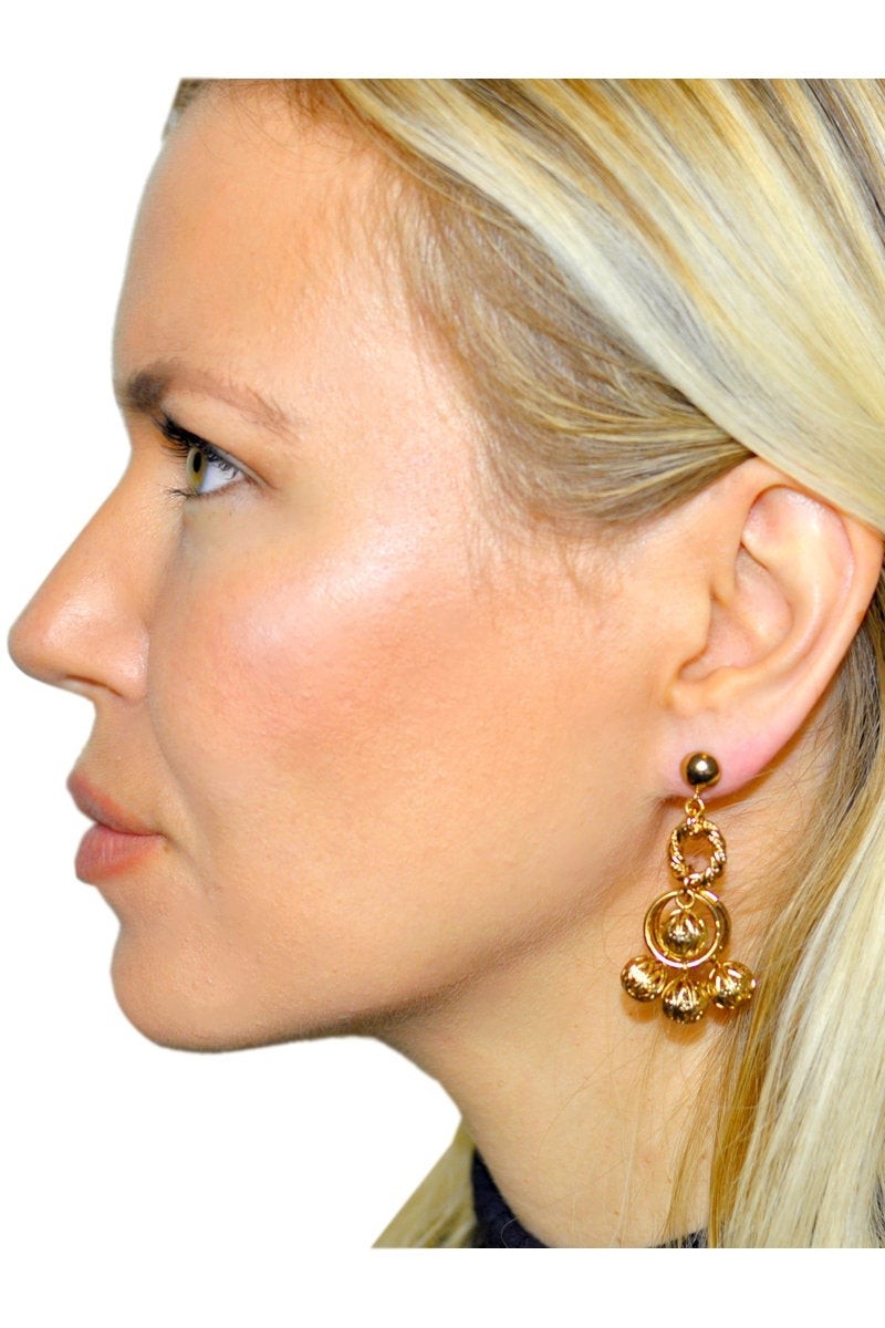 PARURE BIJOUX CADEAU FEMME POMPONS: COLLIER + BOUCLE D'OREILLE - MY LITTLE VENDOME