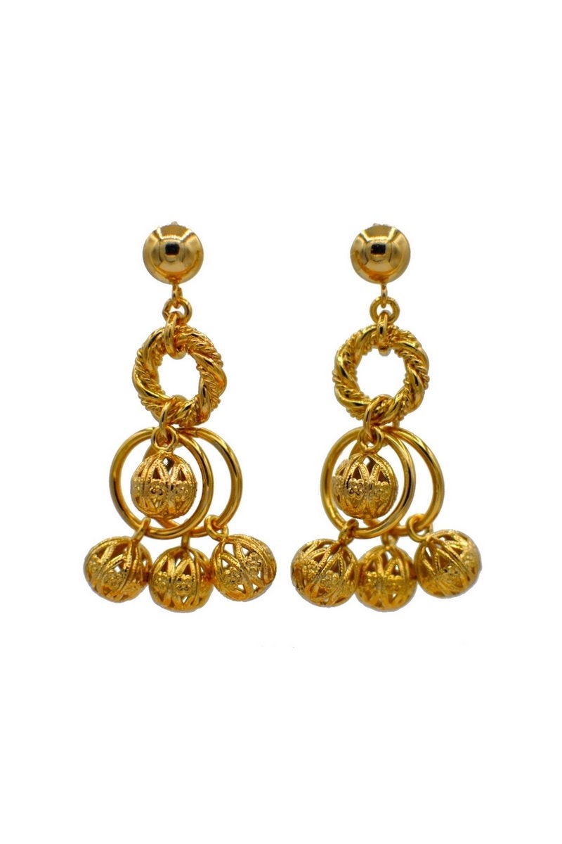 PARURE BIJOUX CADEAU FEMME POMPONS: COLLIER + BOUCLE D'OREILLE - MY LITTLE VENDOME