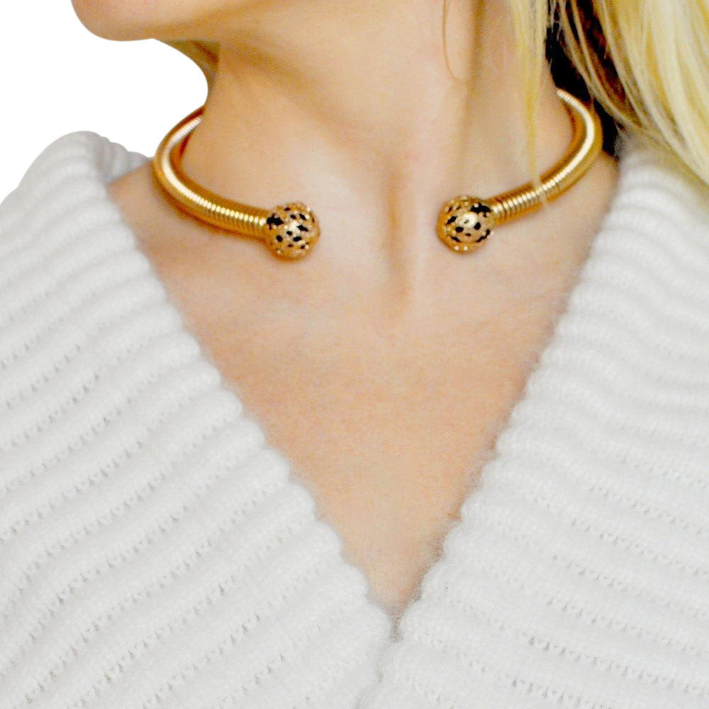 RAS DE COU FEMME COLLIER OR VENITIEN & ONYX - MY LITTLE VENDOME